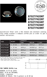 E&B Lab Nanoquartz Precision Filter Basket