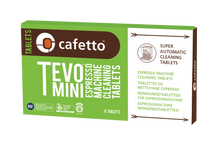 Load image into Gallery viewer, Cafetto® TEVO® MINI Espresso Machine Cleaning Tablets (8 Tablet Blister Pack)
